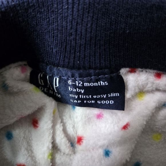 GAP Kids Dark Blue Jeans with Navy Waistband - Picture 3 of 4